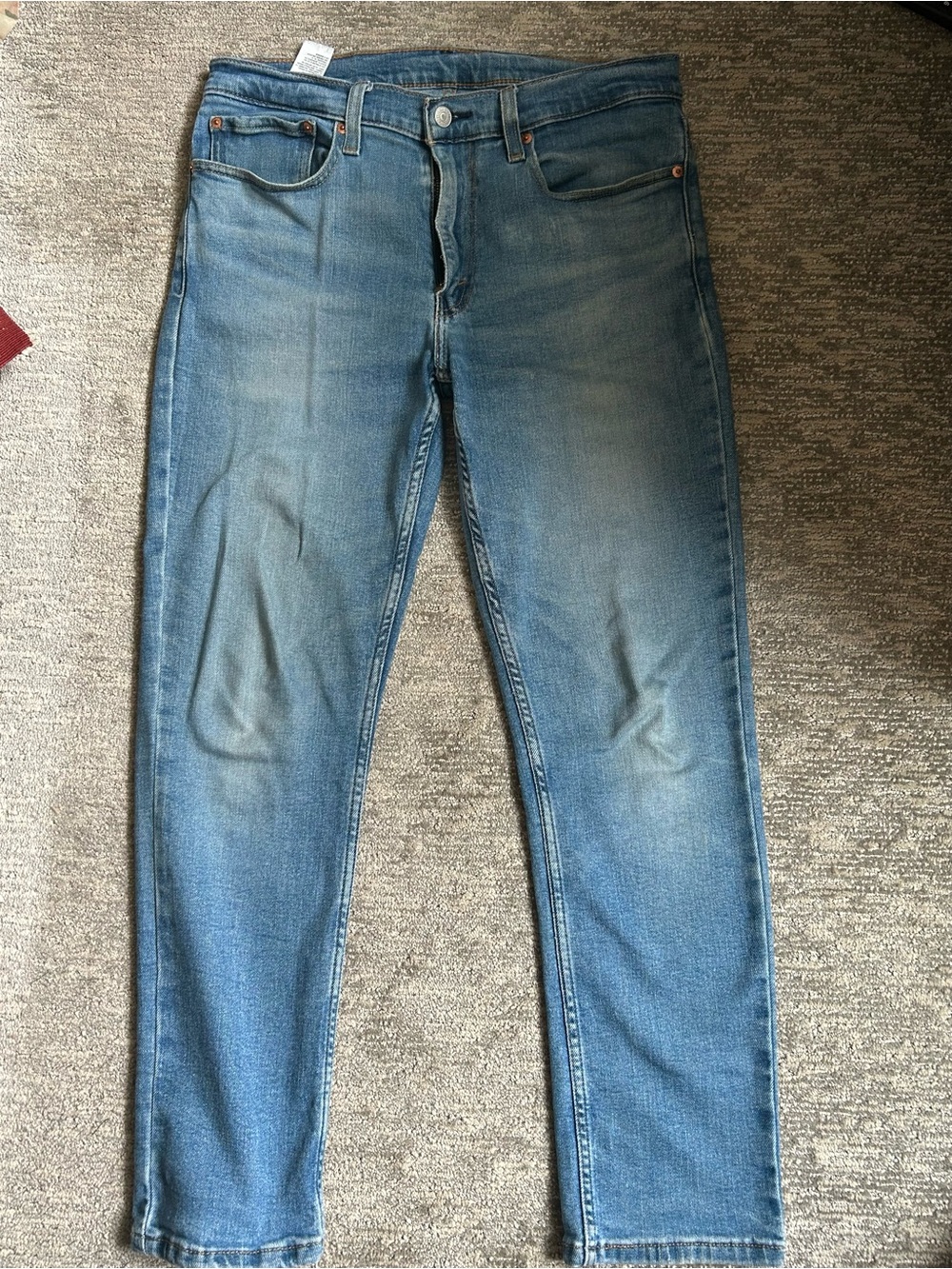 Levi's Men's Slim Straight Jeans in Medium Blue Fade